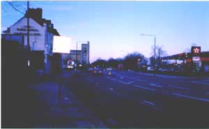 Streatham, Streatham High Road at 3.50pm Jan 1 1999