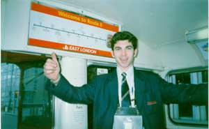 East London, No 8 Bus at 12.40pm Jan 2 1999